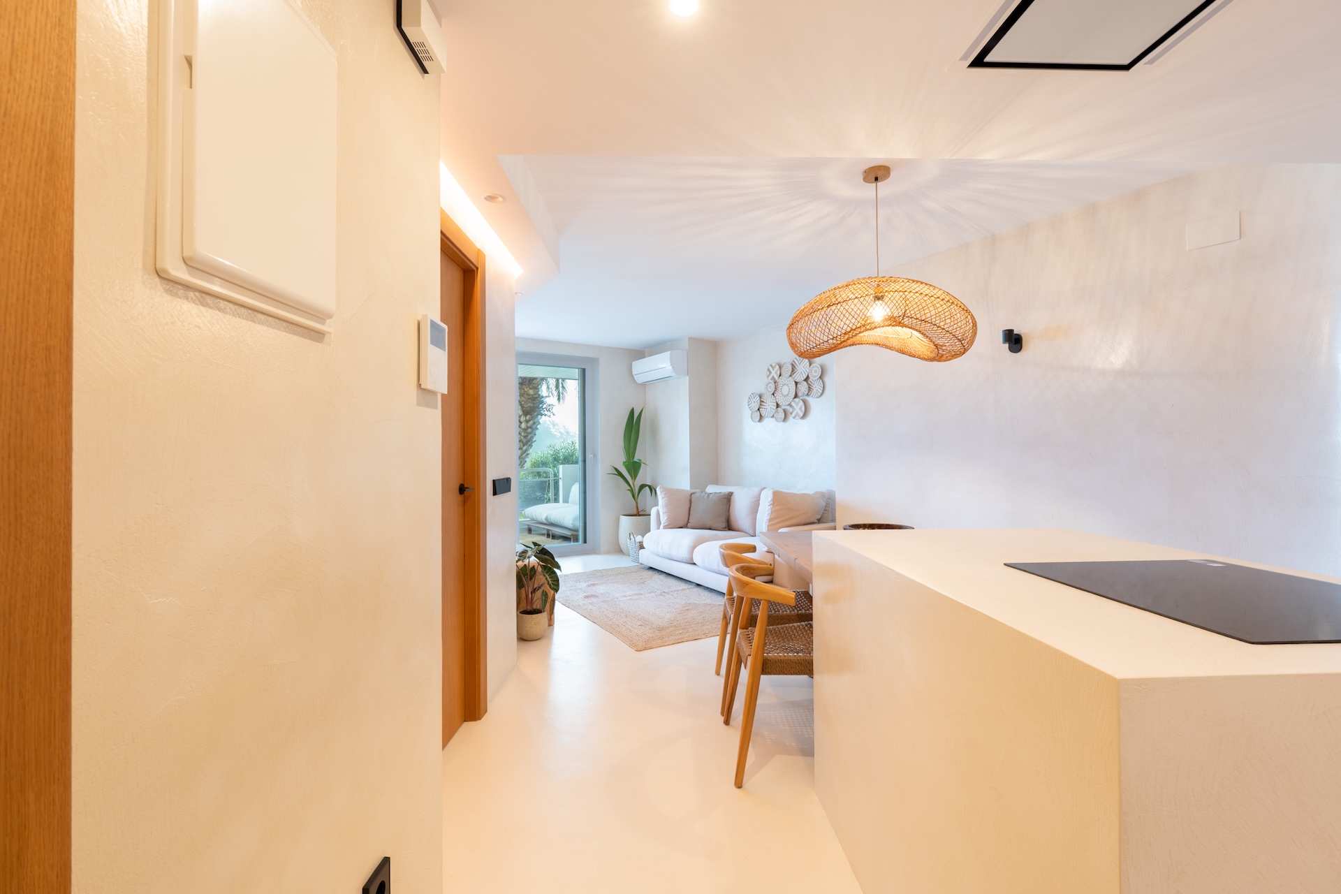 Resa Estates apartment for sale Botafoch Ibiza entrance kitchen .jpg
